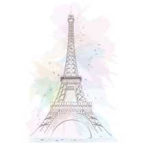 Vinilos decorativos y pegatinas torre eiffel parís